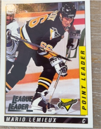 1993-94 Topps Premier #185 Mario Lemieux — front