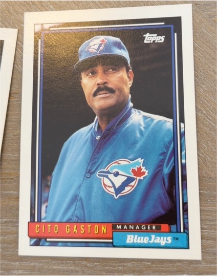 1992 Topps #699 Cito Gaston — front
