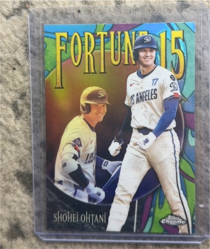 2025 Topps Chrome Update #F15-6 Shohei Ohtani Fortune 15 — front