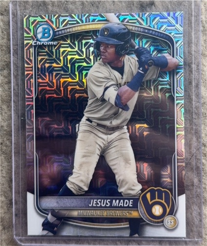 2025 Bowman Chrome #BCP-245 Jesus Made — front