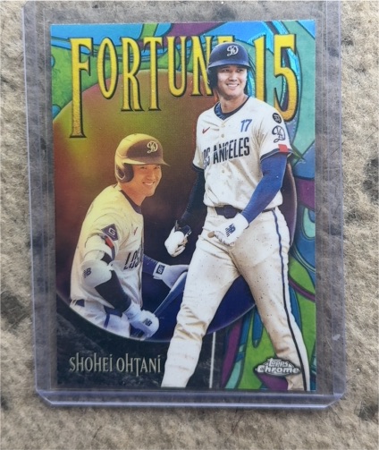 2025 Topps Chrome Update #F15-6 Shohei Ohtani Fortune 15 — front