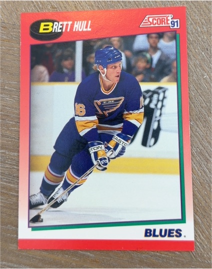 1991-92 Score #1 Brett Hull — front