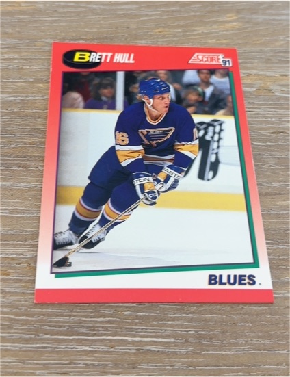 1991-92 Score Canadian #1 Brett Hull — front
