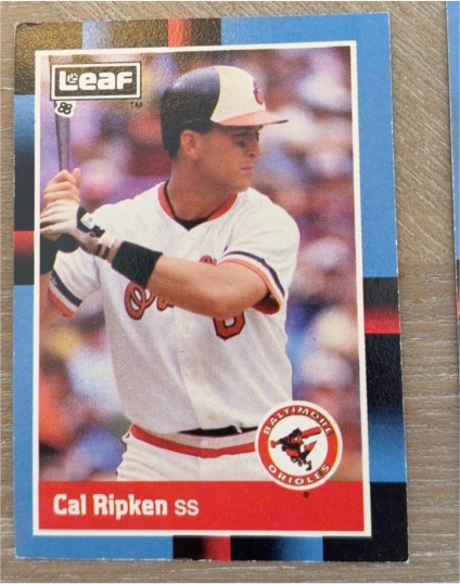 1988 Leaf #100 Cal Ripken Baltimore Orioles — front