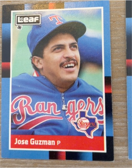 1988 Leaf #55 Jose Guzman — front