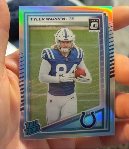 2025 Panini Donruss Optic #337 Tyler Warren Rated Rookie — front