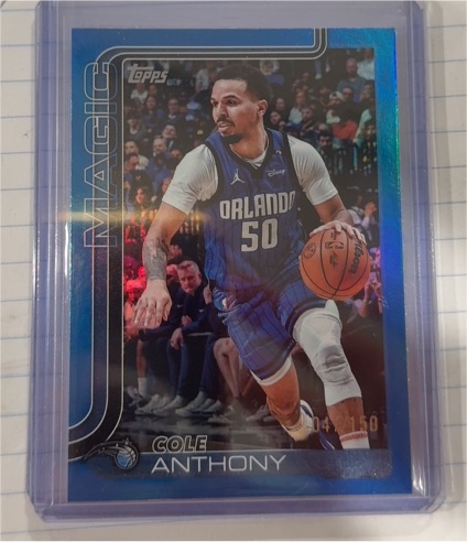 2025-26 Topps #91 Cole Anthony — front