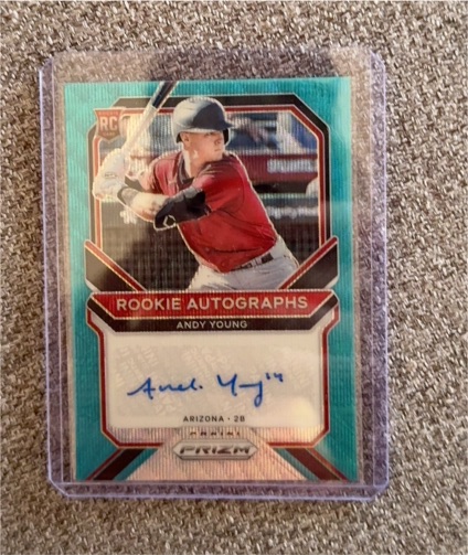 2021 Panini Prizm Rookie Autographs #RA-AY Andy Young — front