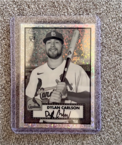 2021 Topps Chrome Platinum Anniversary #15 Dylan Carlson — front
