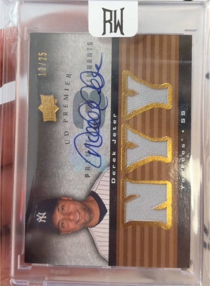 2006 Upper Deck Premier Premier Remnants # Derek Jeter — front