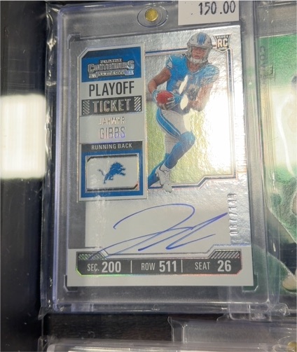 2023 Panini Contenders Rookie Ticket #112 Jahmyr Gibbs — front
