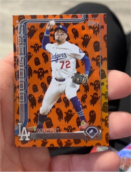 2025 Topps Update Series #US166 Miguel Rojas Holiday Foil — front
