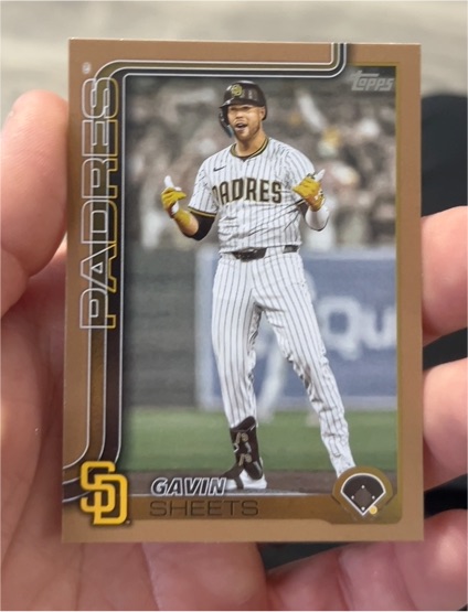 2025 Topps Update #US225 Gavin Sheets — front