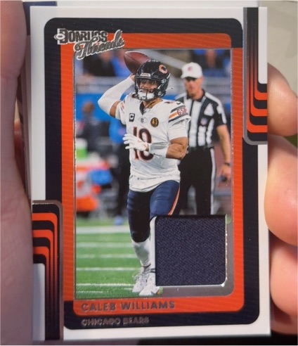 2025 Panini Donruss Threads Patch #DTH-CWS Caleb Williams — front