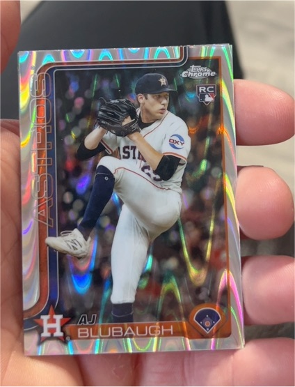 2025 Topps Chrome Update #USC163 AJ Blubaugh — front