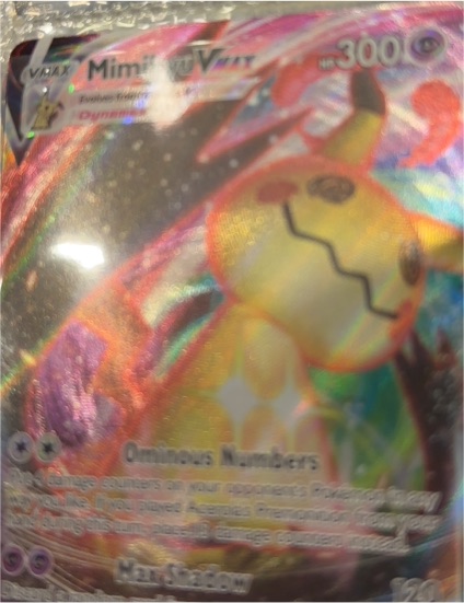 2022 Pokemon Sword & Shield Brilliant Stars #069 Mimikyu VMAX — front