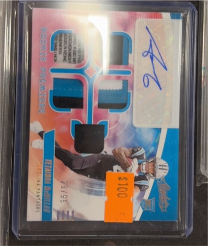 2025 Panini Absolute Rookie Premiere Materials Autos Tez Johnson — front