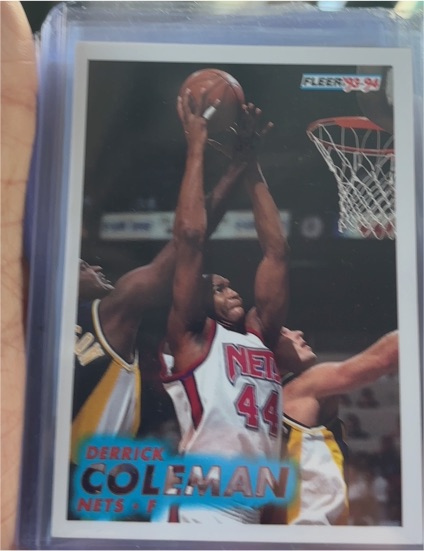 1993-94 Fleer #133 Derrick Coleman — front