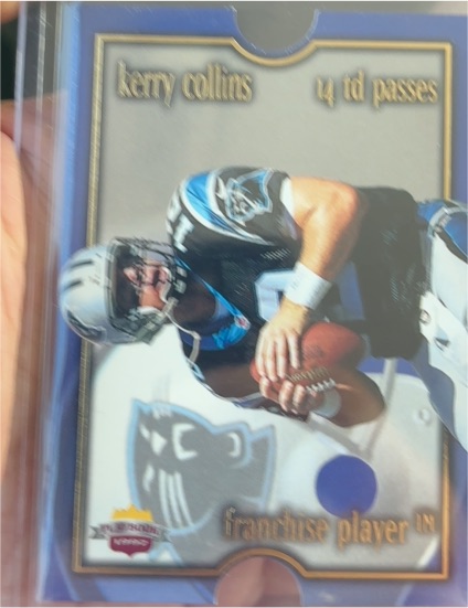 1997 Score Board Playbook Franchise Player #FP5 Kerry Collins — front