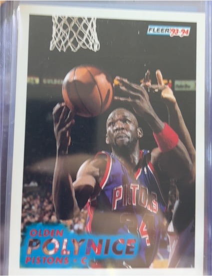 1993-94 Fleer #62 Olden Polynice — front