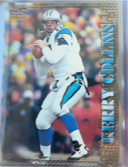 1997 Pacific Invincible #12 Kerry Collins Smash Mouth X-tra — front