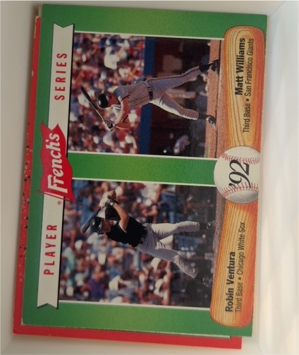 1992 French's #8 Robin Ventura / Matt Williams — front