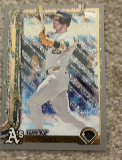 2025 Topps Holiday Silver Glitter #H91 Brent Rooker — front