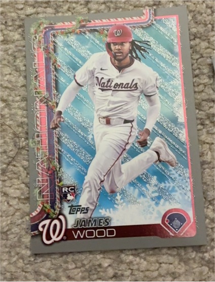 2025 Topps Holiday #H94 James Wood — front