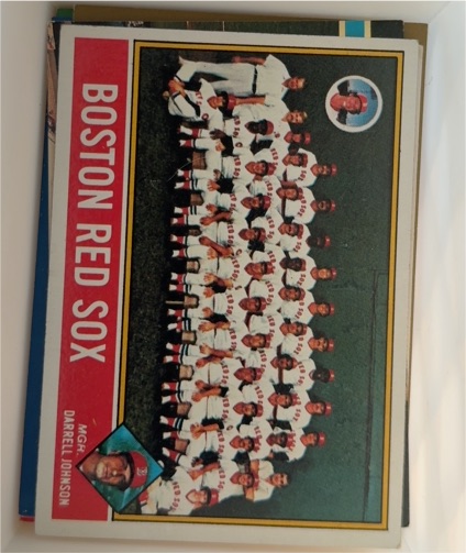 1976 Topps #118 Boston Red Sox Team Card — front