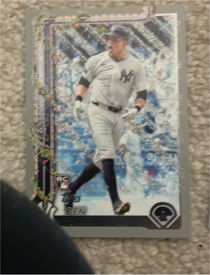 2025 Topps Holiday #H161 Ben Rice — front