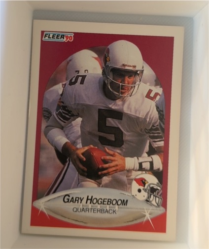 1990 Fleer #5 Gary Hogeboom — front