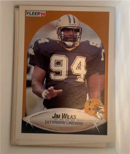 1990 Fleer #196 Jim Wilks — front