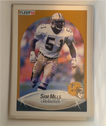 1990 Fleer #194 Sam Mills — front