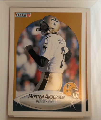 1990 Fleer #183 Morten Andersen — front