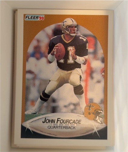 1990 Fleer #1 John Fourcade — front
