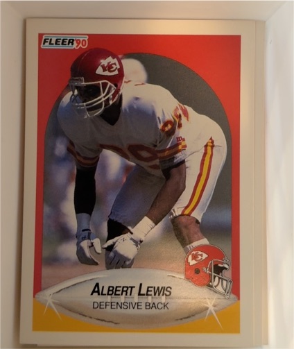 1990 Fleer #201 Albert Lewis — front