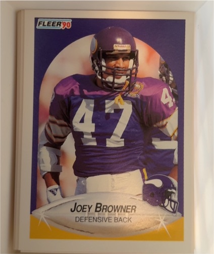 1990 Fleer #95 Joey Browner — front