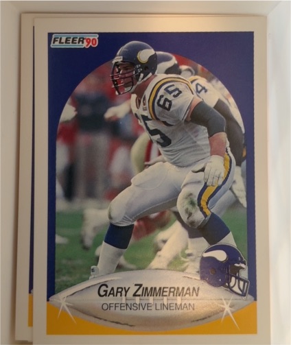 1990 Fleer #109 Gary Zimmerman Minnesota Vikings — front