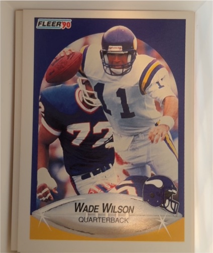 1990 Fleer #108 Wade Wilson Minnesota Vikings — front