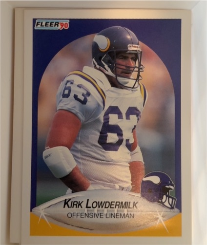 1990 Fleer #104 Kirk Lowdermilk — front