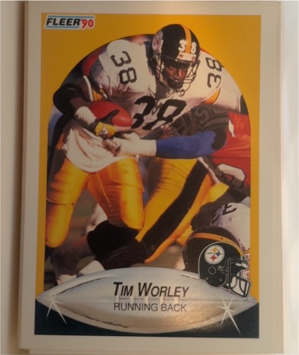 1990 Fleer #153 Tim Worley Pittsburgh Steelers — front