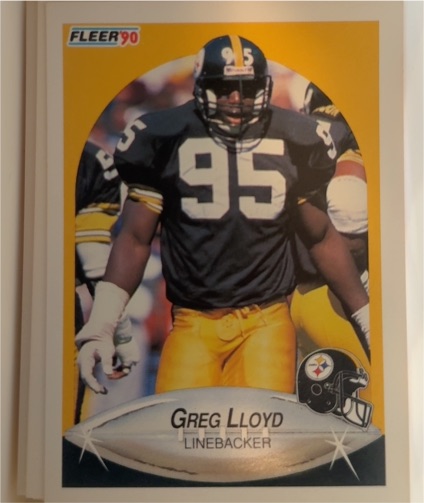 1990 Fleer #147 Greg Lloyd Pittsburgh Steelers — front