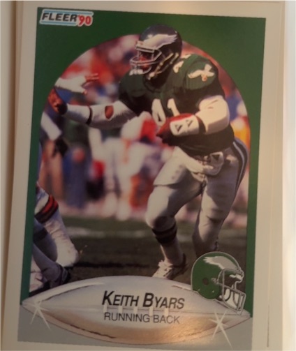 1990 Fleer #80 Keith Byars — front