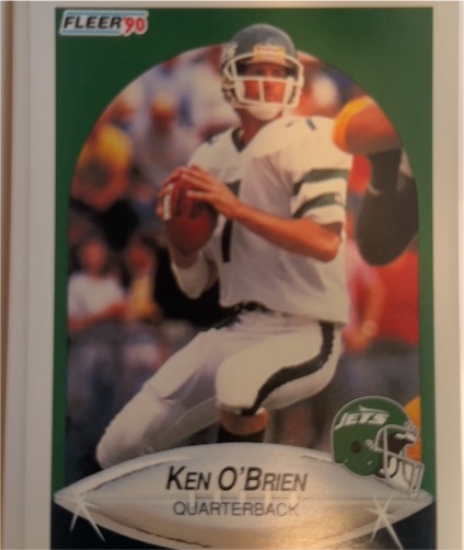 1990 Fleer #367 Ken O'Brien — front