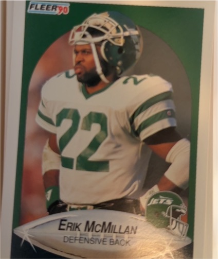1990 Fleer #365 Erik McMillan — front