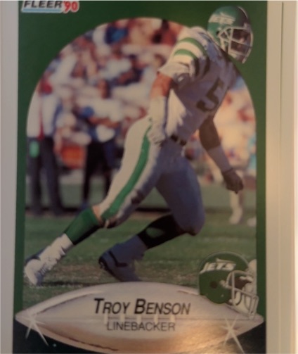 1990 Fleer #358 Troy Benson — front