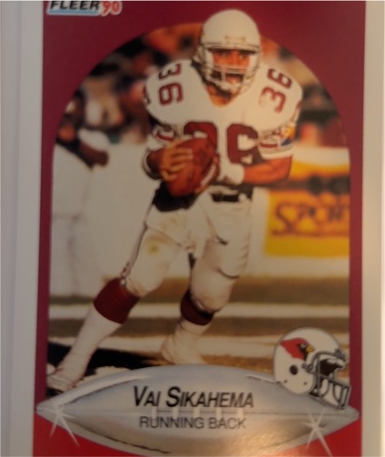 1990 Fleer #339 Vai Sikahema — front