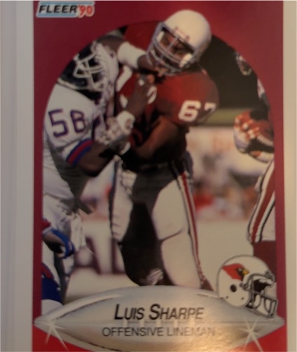 1990 Fleer #338 Luis Sharpe — front