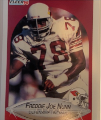 1990 Fleer #337 Freddie Joe Nunn — front
