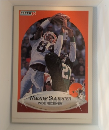 1990 Fleer #58 Webster Slaughter — front